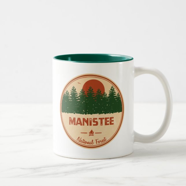  Manistee National Forest Two-Tone Coffee Mug (Right)