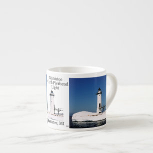 Manistee North Pierhead Light espresso mug