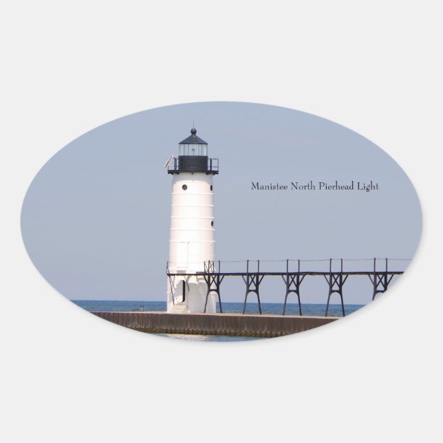 Manistee North Pierhead Light sticker (Front)
