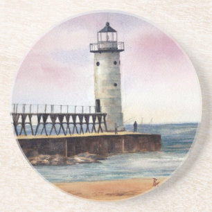 Manistee North Pierhead Lighthouse Coasters