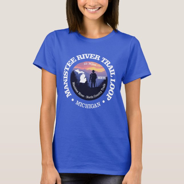 Manistee River Loop Trail (rd2) T-Shirt (Front)
