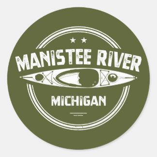 Manistee River, Michigan Classic Round Sticker