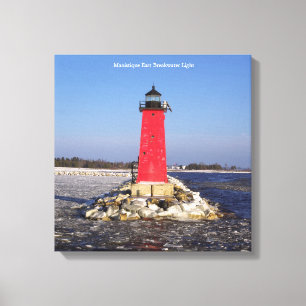 Manistique East Breakwater Impression de toile