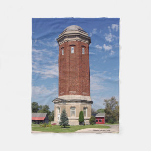 Manistique Water Tower fleece blanket