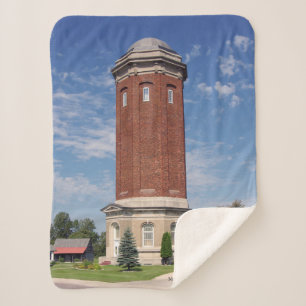 Manistique Water Tower sherpa blanket