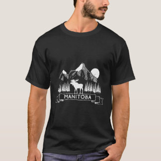 Manitoba Canada Manitoba Canadian Moose Gift Manit T-Shirt