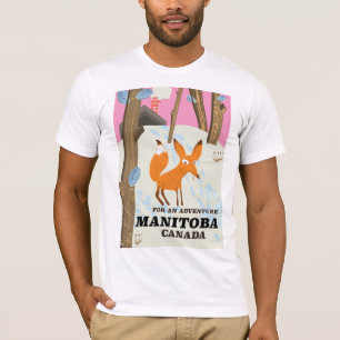 Manitoba Canada vintage style travel poster T-Shirt