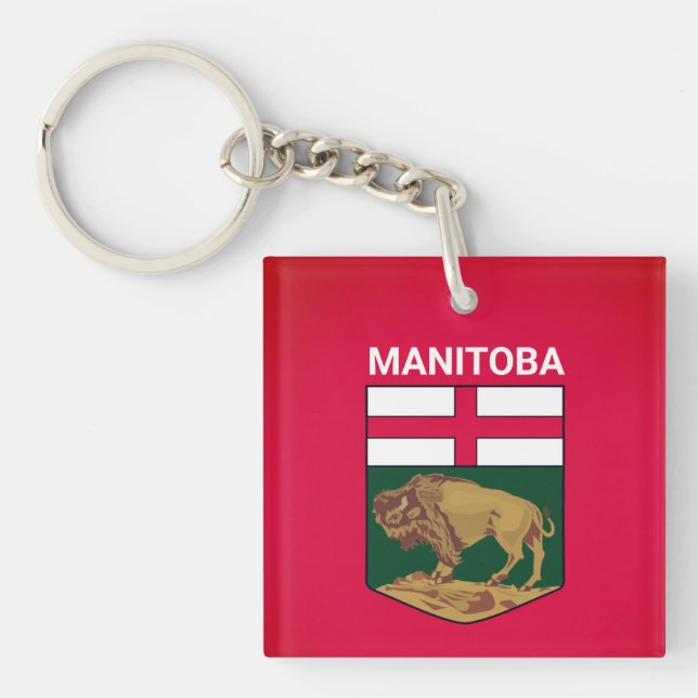Manitoba coat of arms - CANADA Keychain (Front)