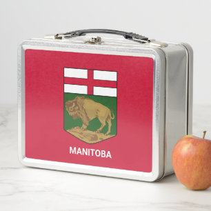 Manitoba coat of arms - CANADA Metal Lunch Box