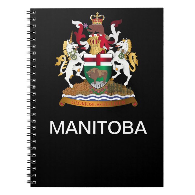 Manitoba coat of arms notebook (Front)