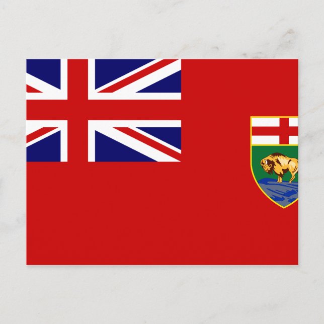 Manitoba flag postcard (Front)