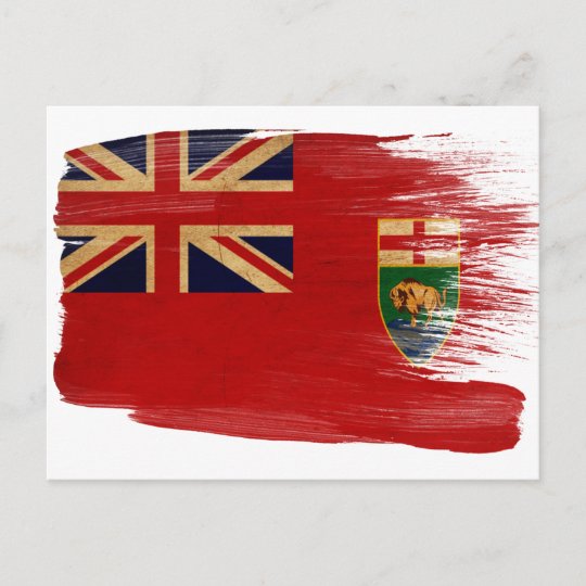 Manitoba Flag Postcards Zazzle Ca