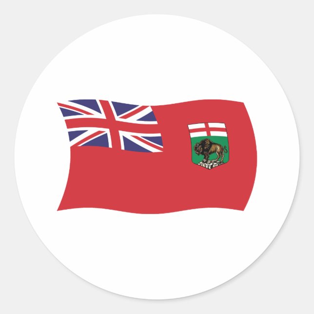 Manitoba Flag Sticker (Front)