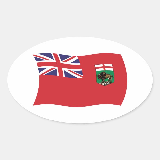Manitoba Flag Sticker (Front)