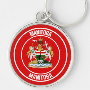 Manitoba Round Emblem Keychain
