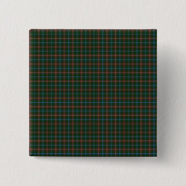 Manitoba tartan 2 inch square button (Front)