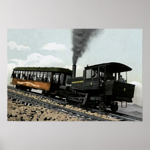 Manitou Springs, Colorado Cog Railway up to Pikes Poster