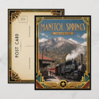 Manitou Springs Colorado Vintage Art Deco Golden