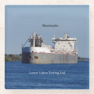 Manitoulin LLC glass coaster
