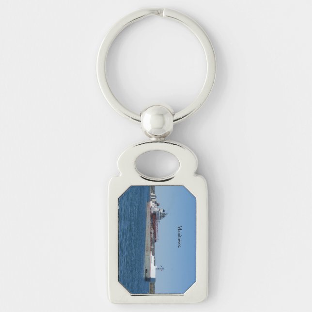 Manitowoc metal key chain (Front)