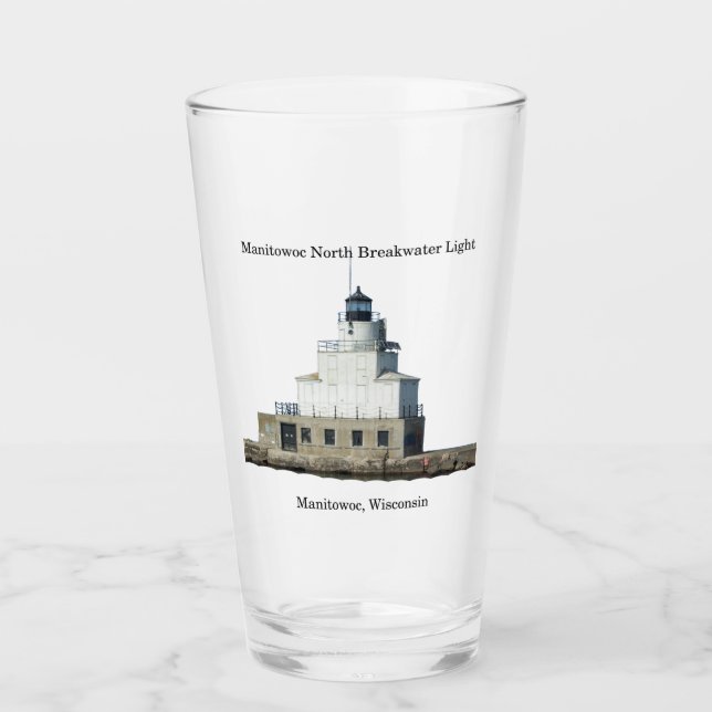 Manitowoc North Breakwater Light glass (Front)