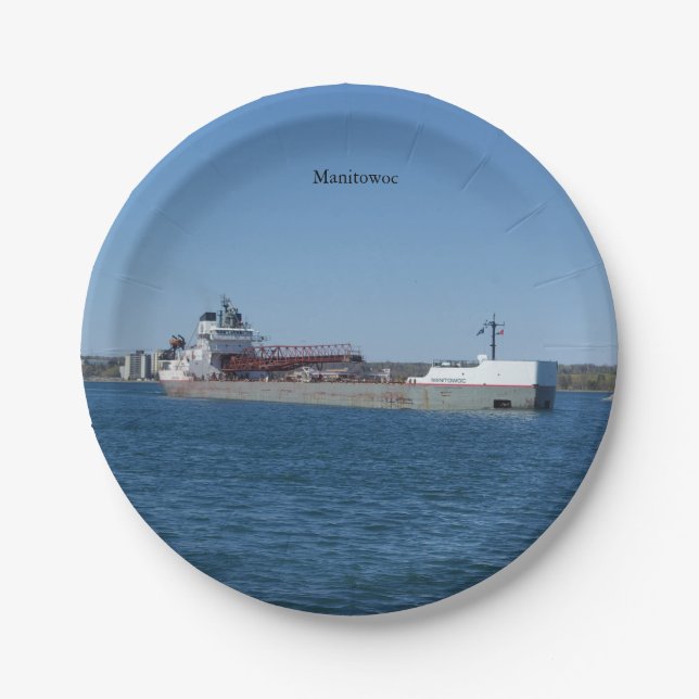 Manitowoc paper plate (Front)