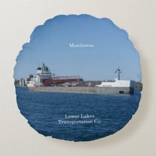 Manitowoc round pillow