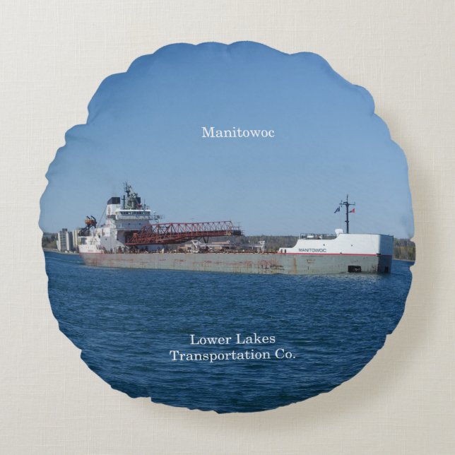 Manitowoc round pillow (Front)