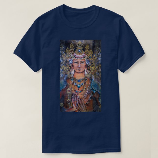 Manjushri and the Dharmachakra mudra T-Shirt (Design Front)