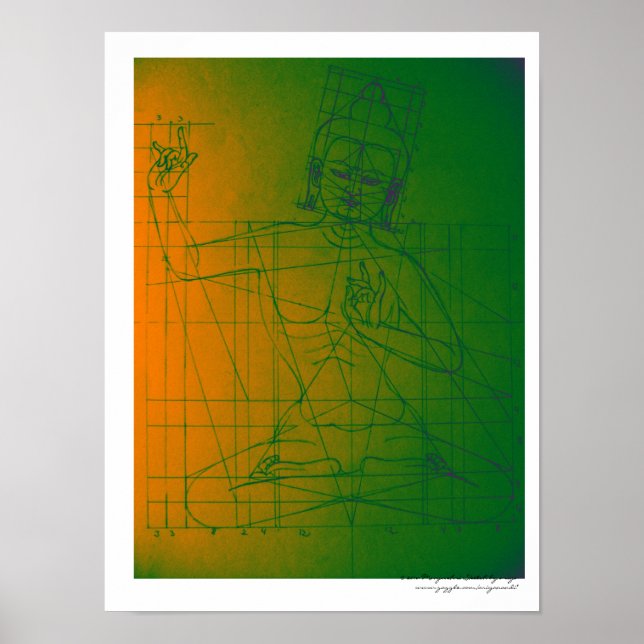 Manjushri Sketch Poster (Front)