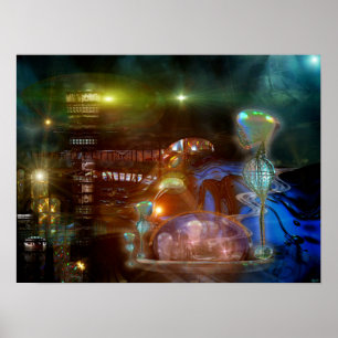 Mankdelle Futuristic City  Print