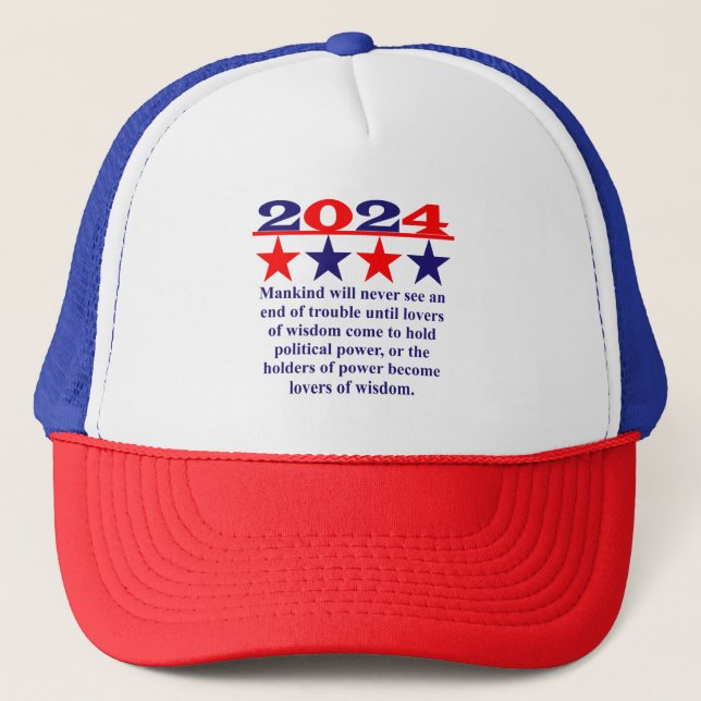 Mankind Will Never See An End - Political Quote  Trucker Hat (Front)