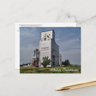 Mankota Grain Elevator Postcard