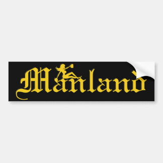 MANLAND Bumper Sticker!! Bumper Sticker