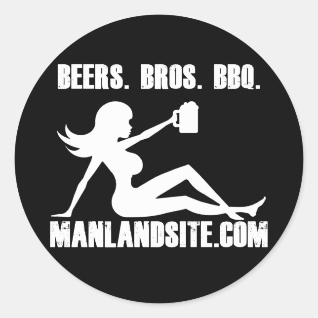 Manland Round Sticker! Classic Round Sticker (Front)