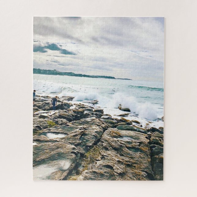 Manly Beach ocean surf Australia travel Jigsaw Puzzle (Vertical)