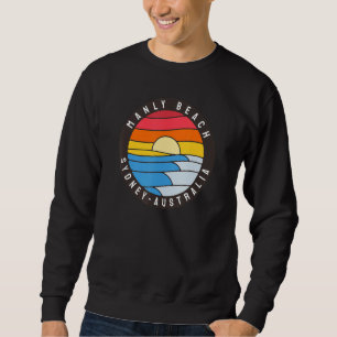 Manly Beach Sydney Australia Tropical Colours Sweatshirt
