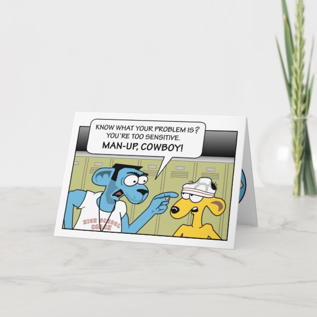 Manly Cowboy 50th Birthday Card (Front)