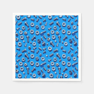 Manly Man Gear Head Nuts and Bolts Napkins