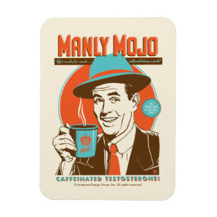 Manly Mojo Coffee Magnet