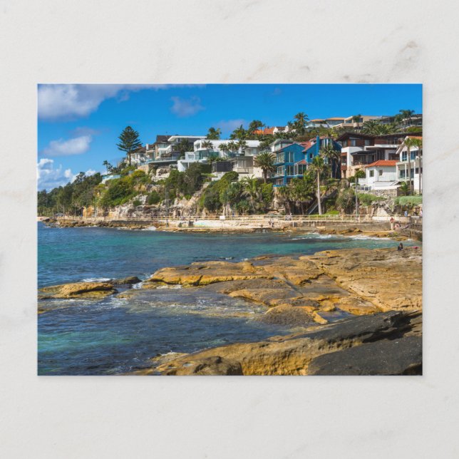 Manly seafront beach scenery Australia NSW photo Postcard (Front)