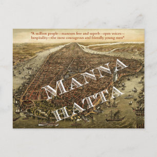 Mannahatta -- Whitman's Manhattan postcard