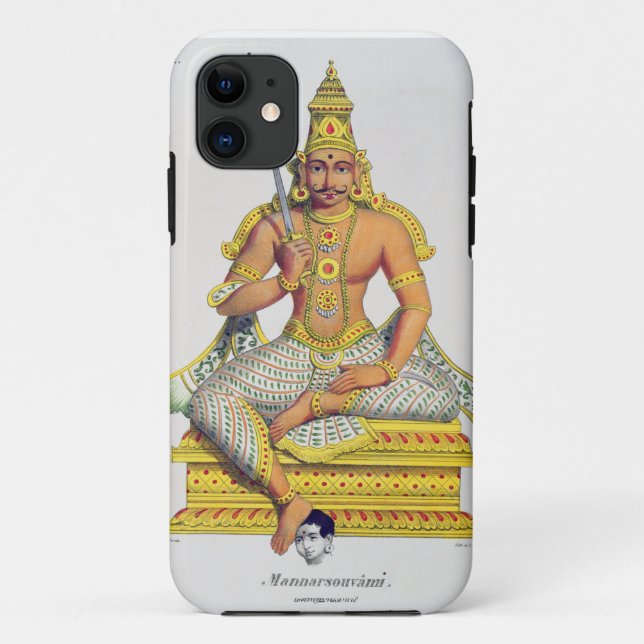Mannarsouvami, engraved by de Motte (1785-1836) (c Case-Mate iPhone Case (Back)