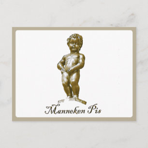 Manneken Pis - Belgium - Brussels - Bruxelles Postcard