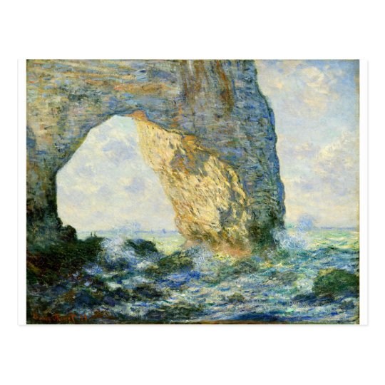 Manneporte, Rock Arch - Étretat (Normandy) - Monet Postcard