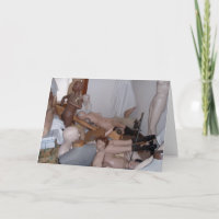 "Mannequin Bedroom" Birthday Card