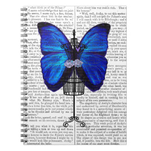 Mannequin Blue Butterfly Notebook