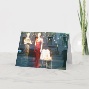 MANNEQUIN CHRISTMAS PARTY GALS HOLIDAY CARD