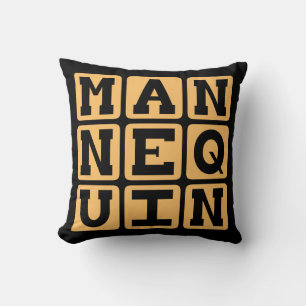 Mannequin, Fashion Dummy Throw Pillow