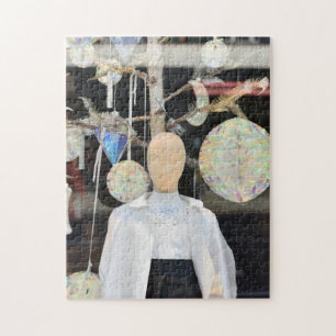 Mannequin in a Shop Window, Chelsea, London UK Jigsaw Puzzle